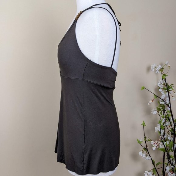 Mexx Brown Spaghetti Strap Top Small Size with Raw hem - Picture 3 of 10